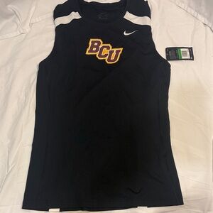 Nike Dri-FIT Black W/ White Details and BCU Logo on Front MEAC Logo on Back